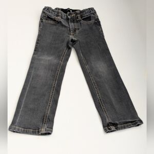 Joe's Jeans Unisex Kids (Size 4) Black Distressed Adjustable Waist Jeans/Denim